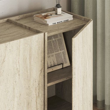 Μπουφές Dorma Megapap χρώμα travertine 180x45x80,2cm 1 τεμ.