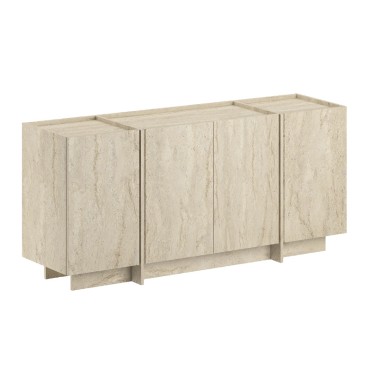 Μπουφές Dorma Megapap χρώμα travertine 180x45x80,2cm 1 τεμ.