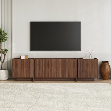 Έπιπλο τηλεόρασης Lowen Megapap χρώμα καρυδί milano 180x35x46,2cm 1 τεμ.