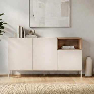 Μπουφές Cailin Megapap χρώμα sandstone - sepet oak 140x41,8x80cm 1 τεμ.