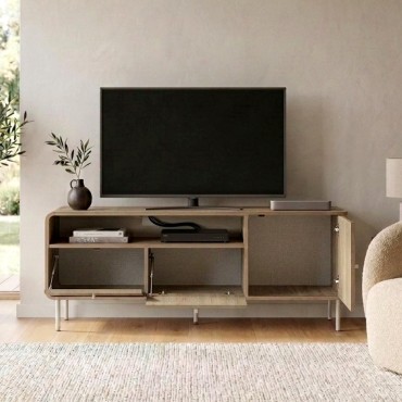 Έπιπλο τηλεόρασης Colia Megapap χρώμα sepet oak 140,3x34x55,7cm 1 τεμ.