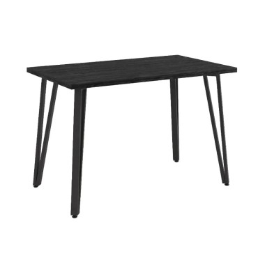 Τραπέζι Xana Megapap χρώμα black wood 120x70x77,5cm 1 τεμ.