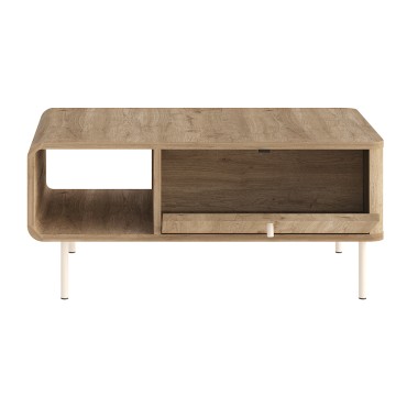 Τραπεζάκι σαλονιού Colia Megapap χρώμα sepet oak 90x60x40,4cm 1 τεμ.