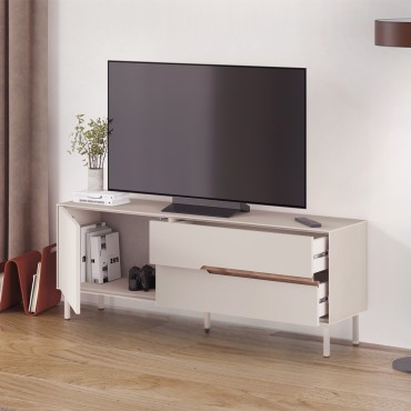 Έπιπλο τηλεόρασης Arch Megapap χρώμα sandstone 150x35x56,5cm 1 τεμ.
