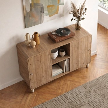 Μπουφές Doro Megapap χρώμα sepet oak 150,2x39x81cm 1 τεμ.