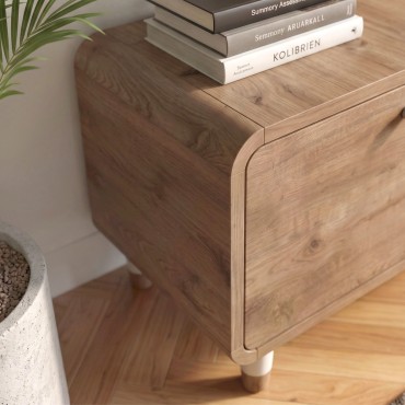 Έπιπλο τηλεόρασης Doro Megapap χρώμα sepet oak 150x34x41cm 1 τεμ.