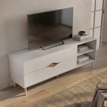 Έπιπλο τηλεόρασης Marquise Megapap χρώμα sandstone 150x35x56cm 1 τεμ.