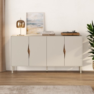 Μπουφές Marquise Megapap χρώμα sandstone 150x40x78,5cm 1 τεμ.