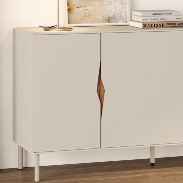 Μπουφές Marquise Megapap χρώμα sandstone 150x40x78,5cm 1 τεμ.