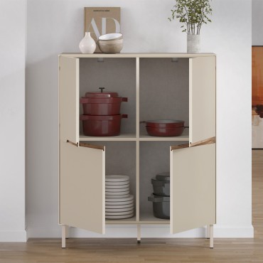 Μπουφές Arch Megapap χρώμα sandstone 98x40x120,5cm 1 τεμ.
