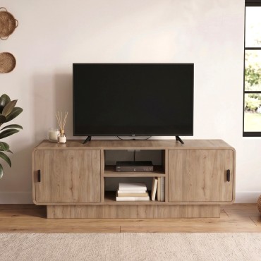 Έπιπλο τηλεόρασης Rovel Megapap χρώμα sepet oak 140,3x39x50cm 1 τεμ.