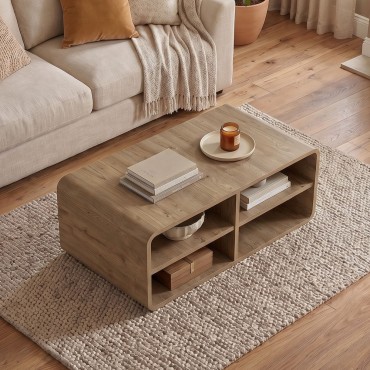 Τραπεζάκι σαλονιού Rovel Megapap χρώμα sepet oak 80,3x50x32,5cm 1 τεμ.