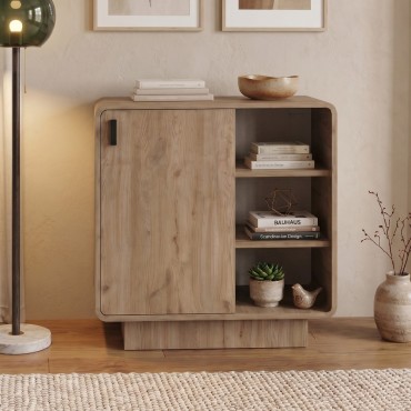 Μπουφές Rovel Megapap χρώμα sepet oak 80,3x39x80,4cm 1 τεμ.