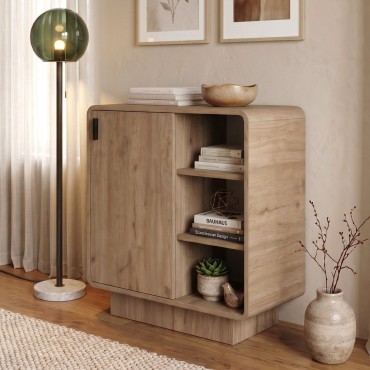 Μπουφές Rovel Megapap χρώμα sepet oak 80,3x39x80,4cm 1 τεμ.