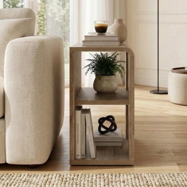 Τραπεζάκι βοηθητικό Colia Megapap χρώμα sepet oak 58x25x50cm 1 τεμ.