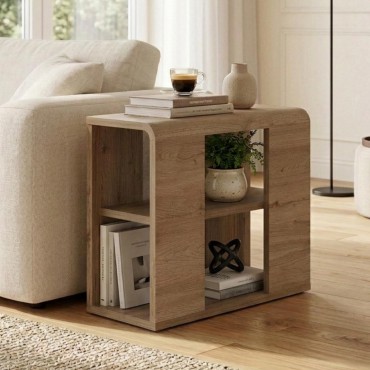 Τραπεζάκι βοηθητικό Colia Megapap χρώμα sepet oak 58x25x50cm 1 τεμ.