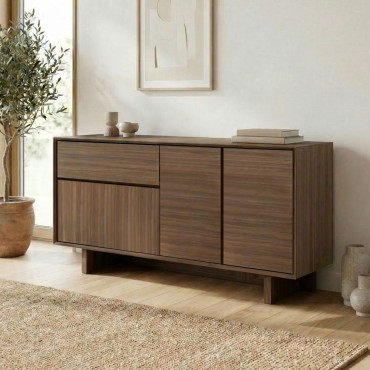 Μπουφές Capri Megapap χρώμα καρυδί milano 146x45x76,5cm 1 τεμ.