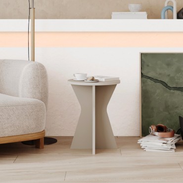 Τραπεζάκι βοηθητικό Lisa Megapap χρώμα sandstone 40x51,8cm 1 τεμ.