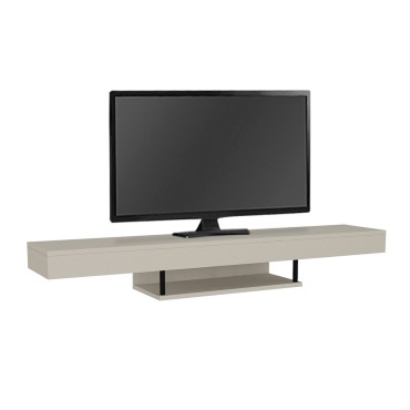 Έπιπλο τηλεόρασης επιτοίχιο Albares Megapap με LED χρώμα sandstone 150x29,6x22cm 1 τεμ.