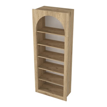 Βιβλιοθήκη Voila Megapap χρώμα sepet oak 74x35x180cm 1 τεμ.