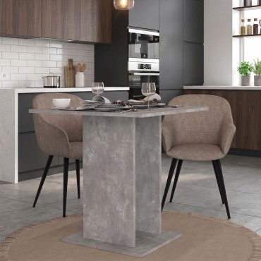 Τραπέζι Allos Megapap χρώμα γκρι σκυροδέματος 75x75x77cm 1 τεμ.