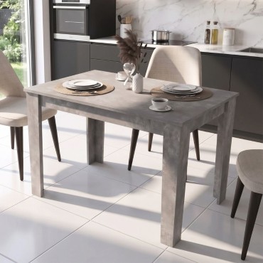 Τραπέζι Darlen Megapap χρώμα γκρι σκυροδέματος 110x72x74cm 1 τεμ.