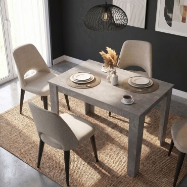 Τραπέζι Darlen Megapap χρώμα γκρι σκυροδέματος 110x72x74cm 1 τεμ.