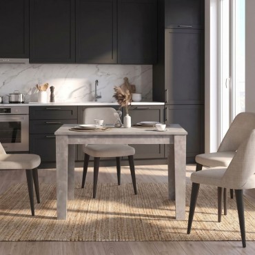 Τραπέζι Darlen Megapap χρώμα γκρι σκυροδέματος 110x72x74cm 1 τεμ.
