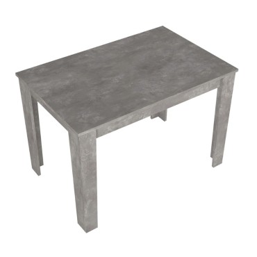 Τραπέζι Darlen Megapap χρώμα γκρι σκυροδέματος 110x72x74cm 1 τεμ.