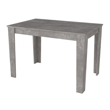 Τραπέζι Darlen Megapap χρώμα γκρι σκυροδέματος 110x72x74cm 1 τεμ.