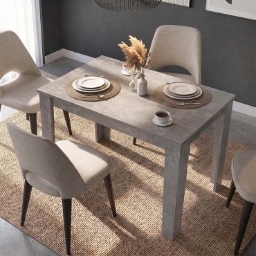 Τραπέζι Darlen Megapap χρώμα γκρι σκυροδέματος 125x72x74cm 1 τεμ.