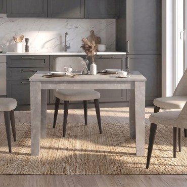 Τραπέζι Darlen Megapap χρώμα γκρι σκυροδέματος 125x72x74cm 1 τεμ.