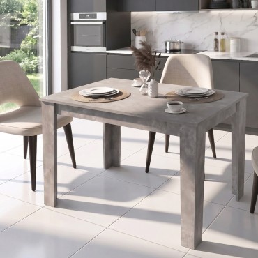 Τραπέζι Darlen Megapap χρώμα γκρι σκυροδέματος 125x72x74cm 1 τεμ.