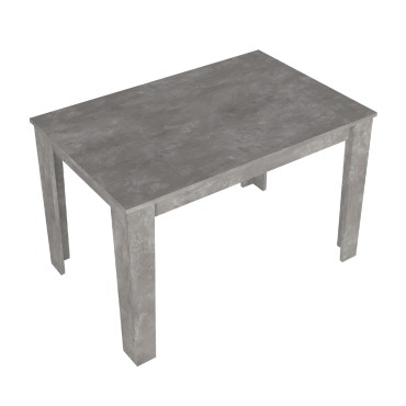 Τραπέζι Darlen Megapap χρώμα γκρι σκυροδέματος 125x72x74cm 1 τεμ.