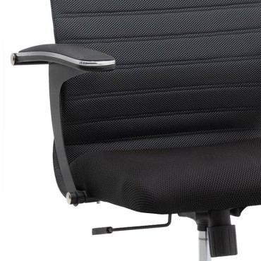 Καρέκλα γραφείου Darkness Megapap με διπλό ύφασμα Mesh γκρι - μαύρο 66,5x70x123/133cm 1 τεμ.