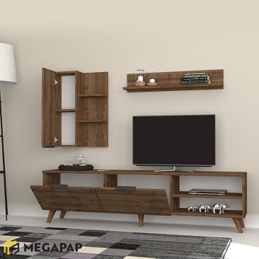 Σύνθεση τηλεόρασης Orion Megapap χρώμα καρυδί 180x35x47cm 1 τεμ.
