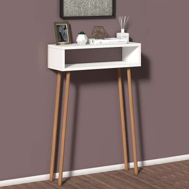 Κονσόλα Moca Megapap από μελαμίνη χρώμα λευκό 60x22x87cm 1 τεμ.
