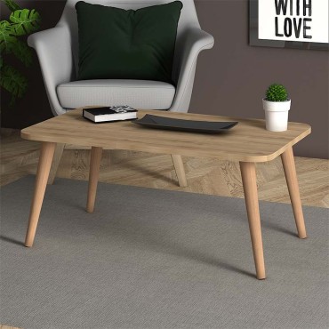 Τραπεζάκι σαλονιού Soul Megapap από μελαμίνη χρώμα oak 90x55x41cm 1 τεμ.