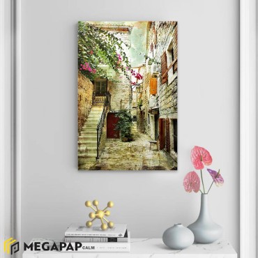 Πίνακας σε καμβά "Picturesque Neighborhood" Megapap ψηφιακής εκτύπωσης 40x60x3εκ.