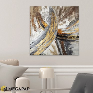 Πίνακας σε καμβά "Routes" Megapap ψηφιακής εκτύπωσης 100x100x3εκ.