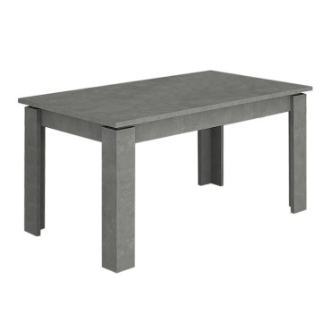 Τραπέζι Denzel Megapap χρώμα γκρι σκυροδέματος 120x80x76cm 1 τεμ.