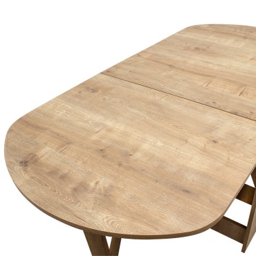Τραπέζι μελαμίνης Winslet Megapap επεκτεινόμενο χρώμα sonoma 34(63+63)x80x76cm 1 τεμ.