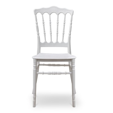 Καρέκλα Napoleon Megapap από πολυπροπυλένιο χρώμα λευκό 40x40,5x89cm 1 τεμ.