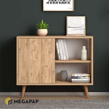 Κονσόλα - μπουφές μελαμίνης Luce Megapap χρώμα pine 80x35x66cm 1 τεμ.
