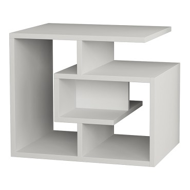 Βοηθητικό τραπεζάκι Labirent Megapap Megapap χρώμα λευκό 54x40x45cm 1 τεμ.