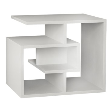 Τραπεζάκι βοηθητικό Labirent Megapap Megapap χρώμα λευκό 54x40x45cm 1 τεμ.