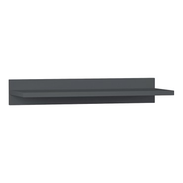 Ραφιέρα τοίχου Simple Megapap μελαμίνης χρώμα ανθρακί 60x24x10cm 1 τεμ.