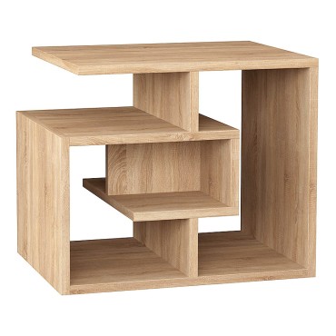 Τραπεζάκι βοηθητικό Labirent Megapap χρώμα sapphire oak 54x40x45cm 1 τεμ.