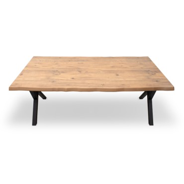 Τραπέζι Walter Megapap Mdf - μεταλλικό χρώμα ακακίας 160x80x75cm 1 τεμ.