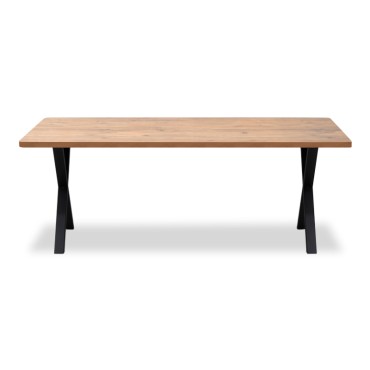 Τραπέζι Jeremy Megapap Mdf - μεταλλικό χρώμα ακακίας 200x100x75cm 1 τεμ.